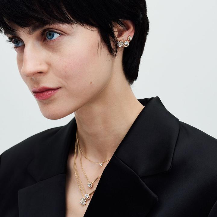 Image du produit Pandora Heart gold-plated stud earrings with clear cubic zirconia Clous d'oreilles (Plaqué or)