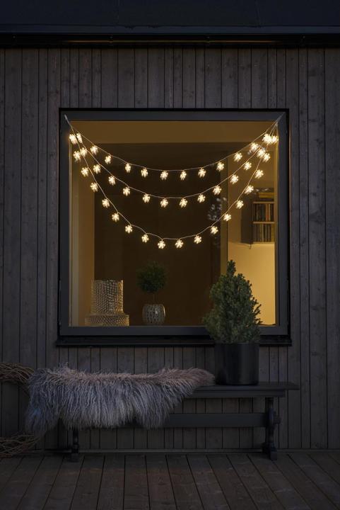 Produktbild Konstsmide LED-Lichtervorhang Schneeflocken, 44 LED, 1.25 m, Outdoor (1.25 m)