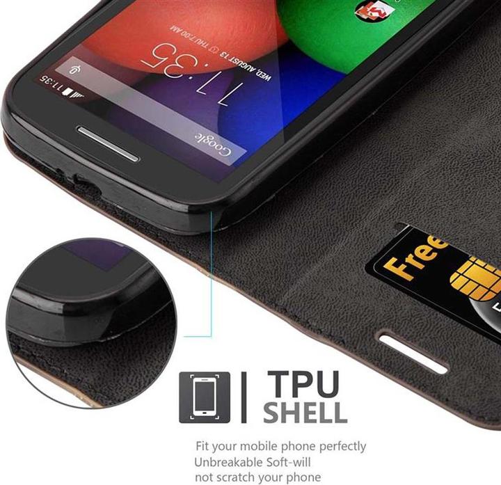 Productafbeelding Cadorabo Boek Onzichtbare Magneethoes (Motorola Moto E)