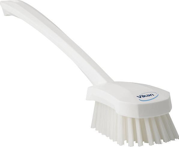 Produktbild Fincke Waschbürste langer Stiel, hart, VE 10 Stk, weiss (10 Stk.)