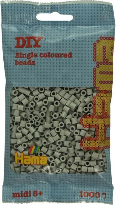 Actual product image Hama Beads Midi - Pebble grey 1000 beads