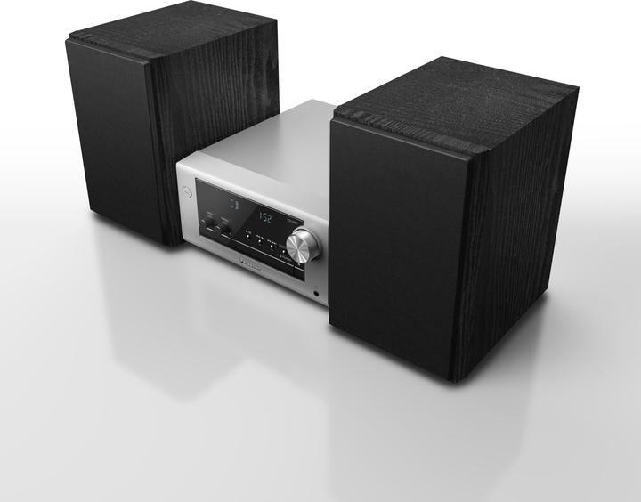 Actual product image Panasonic Hifi DAB+ 2x80W PM704 Silver (Bluetooth, CD player, 2x 40 W)