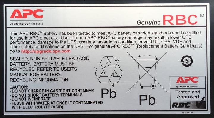 Produktbild APC Ersatzbatterie Nr. 124