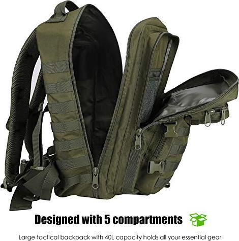 Produktbild Only-Bags.Store 40L Military Tactical Backpack, grosse Kapazität 3 Tage Armee Assault Pack Tasche Go Bag Rucksack