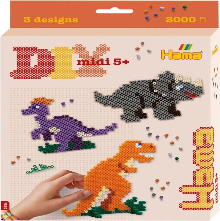 Produktbild Hama Perlen Bügelperlen Set Midi- Dino Welt