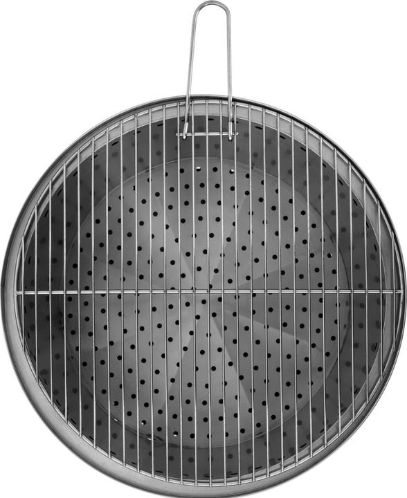 Produktbild Uniprodo Feuerschale Edelstahl 50x50x45 cm mit Grillrost & Aufbewahrungstasche Feuerkorb (50 cm)