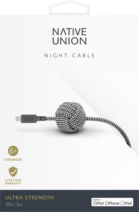 Image du produit Native Union Le câble de la nuit (3 m, USB 2.0)