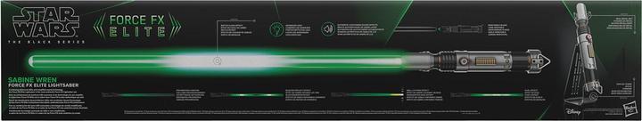 Actual product image Hasbro Star Wars: Ahsoka Black Series Replica Force FX Elite Lightsaber Sabine Wren