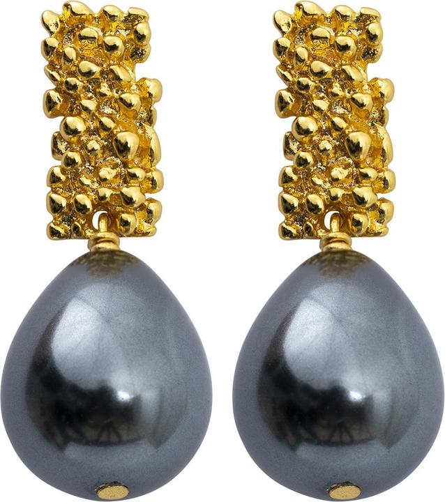 Uzurii Royal Pearl Ohrringe Black (925er Sterlingsilber)