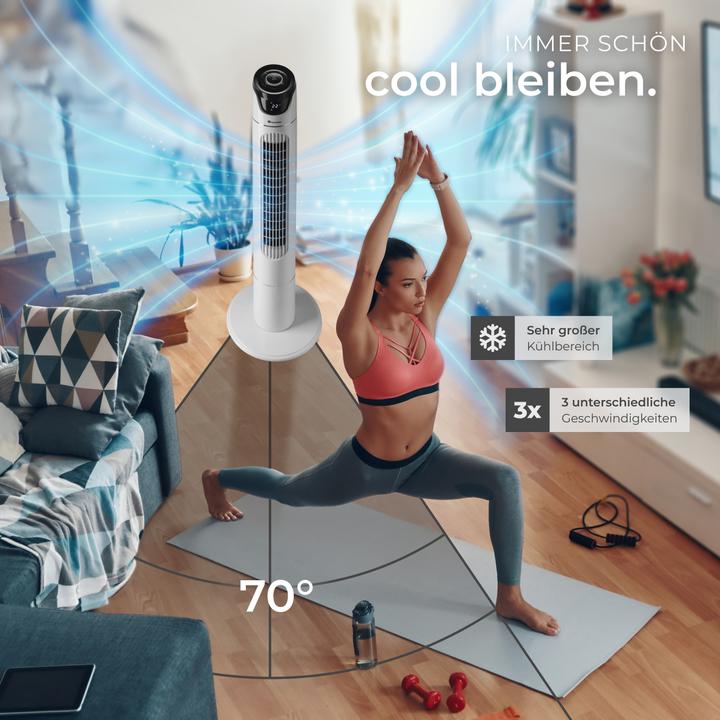 Image du produit tectake Ventilateur de tour (50 dB)