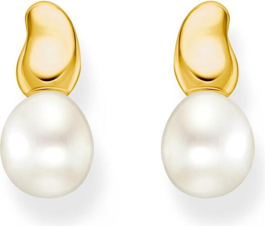 Thomas Sabo Ohrstecker mit Perlen Natural Beauty vergoldet (Silber 925)