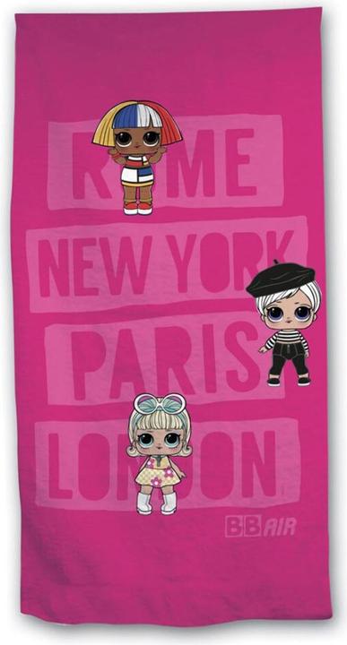 Actual product image L.O.L. Surprise! LOL. Surprise beach towel polyester, 70x140cm (70 x 140 cm)
