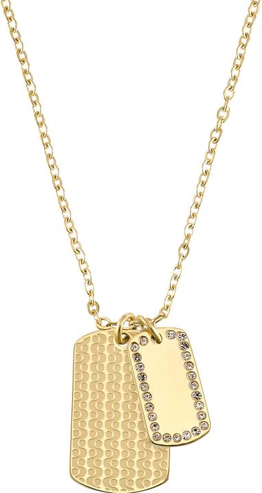 Actual product image S.Oliver Necklace for ladies, stainless steel, cubic zirconia synth. (Stainless steel, 55 cm)