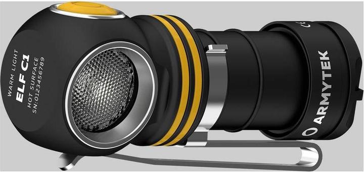 Image du produit ArmyTek Elf C1 lampe de poche LED blanc chaud alimentée par batterie 930 lm 55 g (7.60 cm, 930 lm)