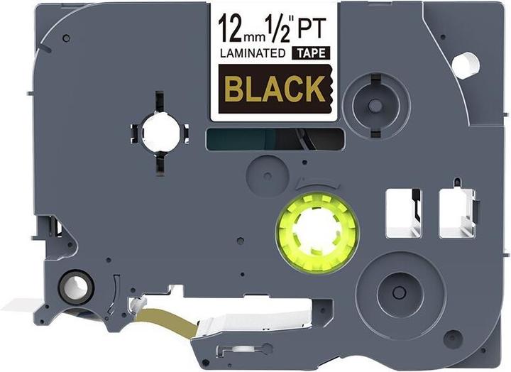 Actual product image Brother Tze-334 (1.20 cm, Gold, Black)