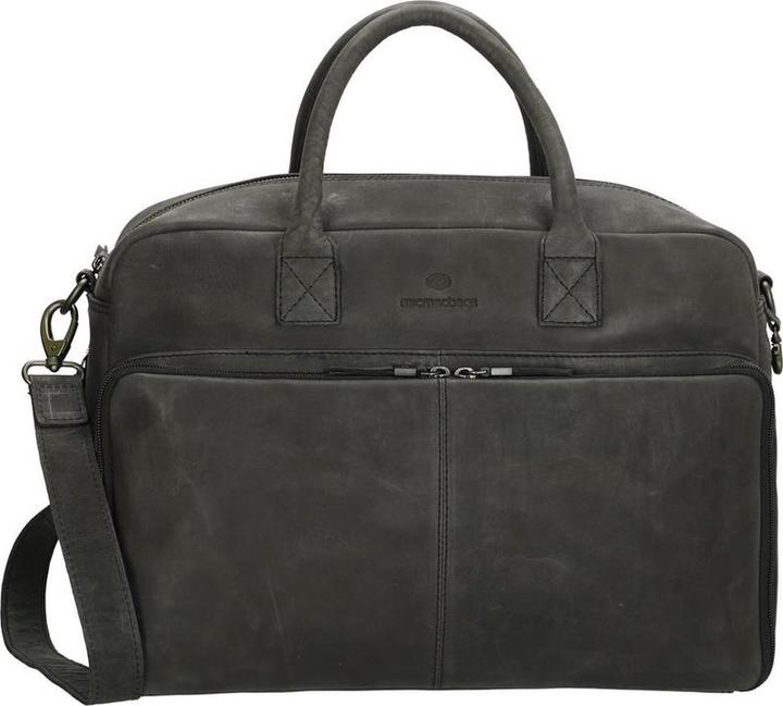 Produktbild Micmacbags Hide & Stitches Malm + Wickeltasche - Schwarz - 100% Leder
