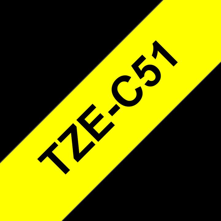 Actual product image Brother Tze-C51 (2.40 cm, Black)