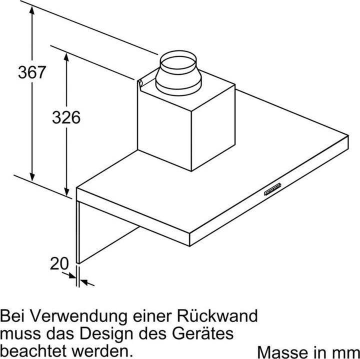 Actual product image Bosch Hausgeräte DWB67IM50 (Wall hood)