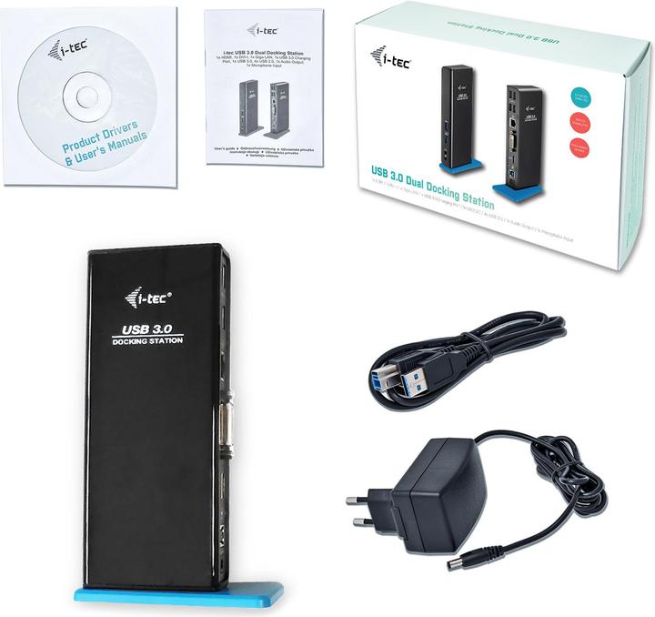 Immagine prodotto i-tec USB 3.0 Doppio Dock Full HD (USB-B, 2 Porti)