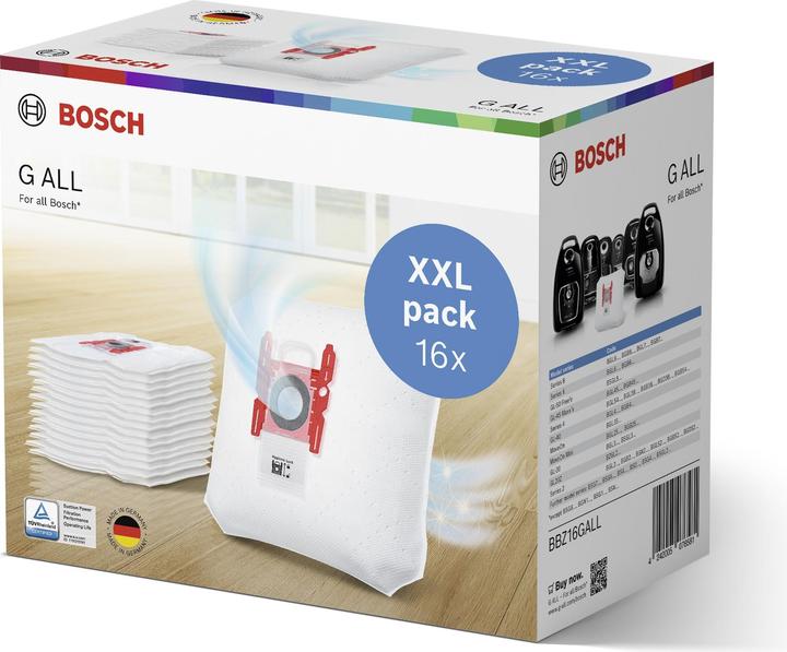 Actual product image Bosch Hausgeräte Dust bag type G ALL XXL Pack, BBZ16GALL (16 x)