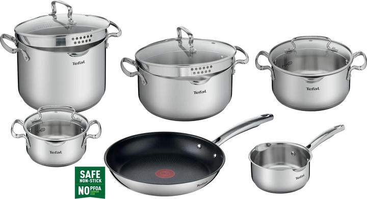 Produktbild Tefal Becherset G732SA55 (26 cm, Pfannenset + Topfset, Edelstahl)