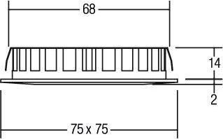 Immagine prodotto Brumberg Lampade Apparecchio da incasso a LED 12V DC 12128023 3000K, cromo Downlight/spotlight/floodlight (355 lm)