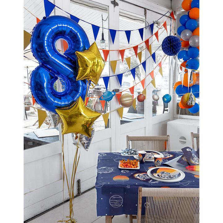 Produktbild Boland Polyester Banner Space 'Happy Birthday' 50 x 180 cm