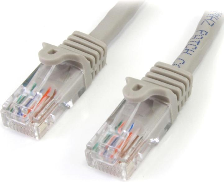 Produktbild StarTech 3m Gray Cat 5e Patch Cable (UTP, CAT5e, 3 m)