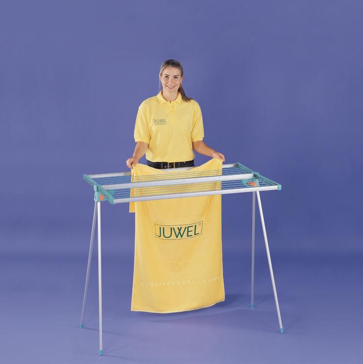 Juwel Wäschetrockner Alu Twist 140, Wäscheständer kompakt, Wäscheleine 13,7 m (1.04 m)