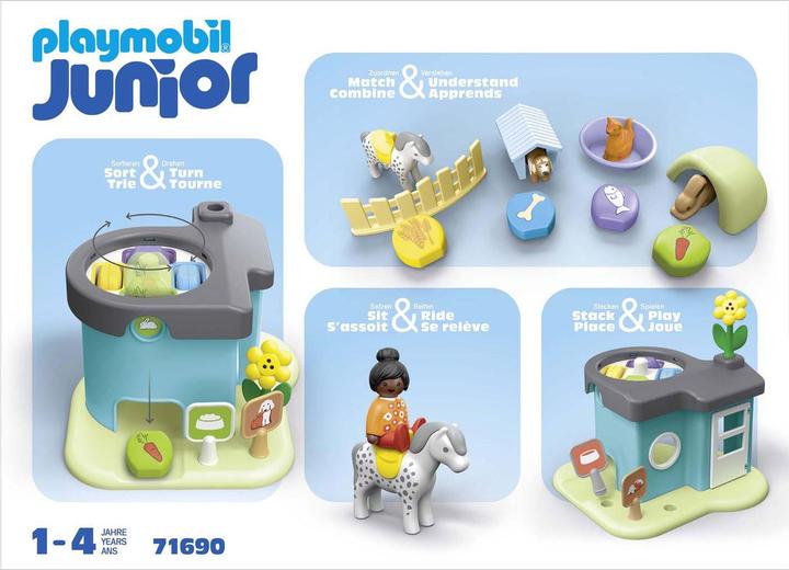 Produktbild Playmobil Tierpension mit Futterspen (71690, Playmobil 1.2.3)
