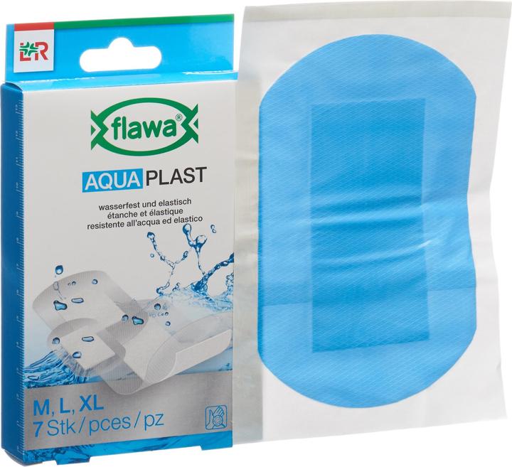 Produktbild Flawa Aqua Plast Pflasterstrips wasserfest 3 Grössen (7 x)