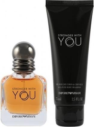 Actual product image Giorgio Armani Stronger With You Set Eau de Toilette 50ml + Shower Gel 75ml (Fragrance set)