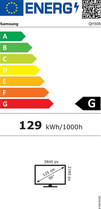 Energy Label Samsung QH50R (50")