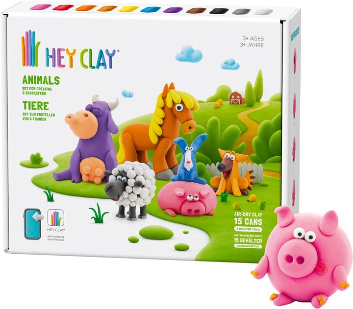 TM Toys Hey Clay Tiere 15 Dosen