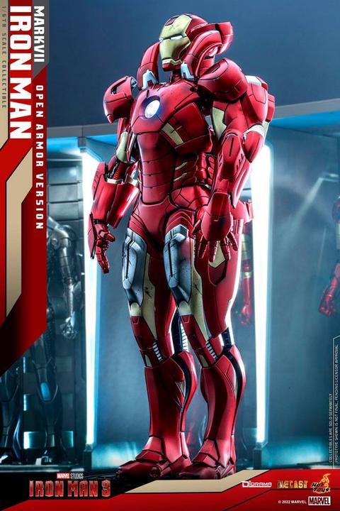 Image du produit Hot Toys Iron Man 3 diorama 1/6 Iron Man Mark VII (Open Armor Version) 32 cm