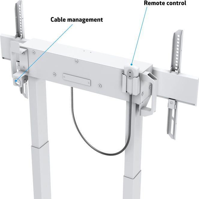 Actual product image Multibrackets Stand electr, -100", max 120 kg, white (90", 120 kg)