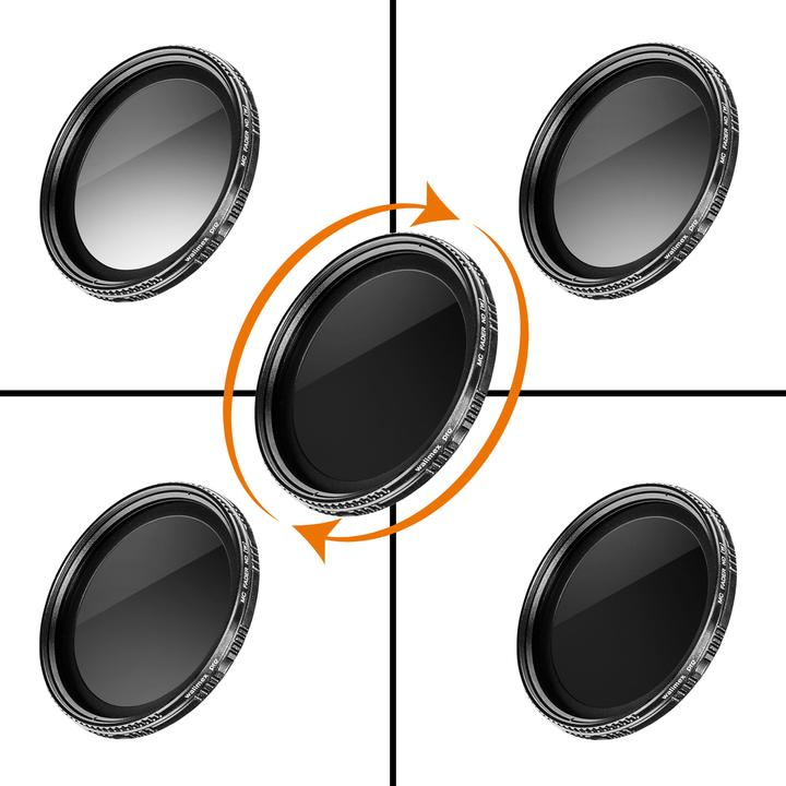 Actual product image Walimex pro per ND fader ND2 - ND400 coated 67 mm (67 mm, Neutral density filter, 67 mm)