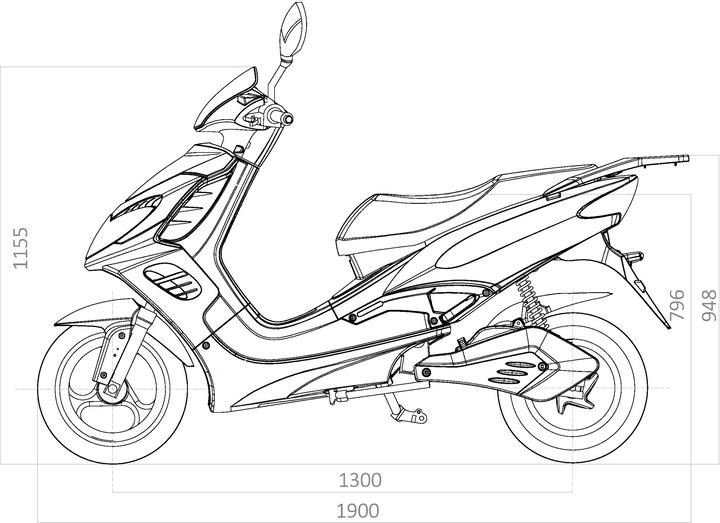Actual product image ecoro Velox 45 (45 km/h, 3000 W)