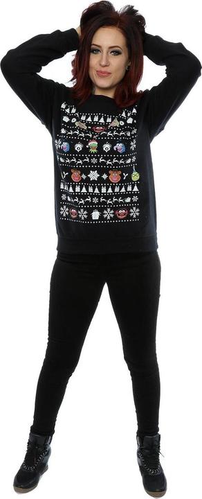Actual product image Disney Womens/Ladies The Muppets Christmas Heads Sweatshirt (XXL)