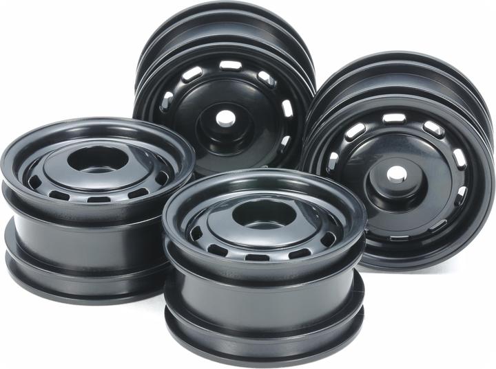 Image du produit Tamiya Lunch Box Mini Wheels Black *4