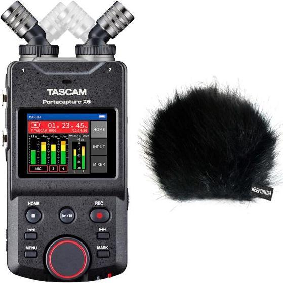 Tascam Portacapture X6 Recorder mit Windschutz (Mehrspurrecorder)