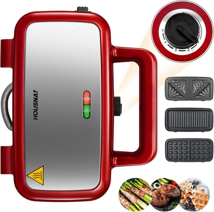 Immagine prodotto Housnat Sandwichmaker mit Waffel- und Grillfunktion