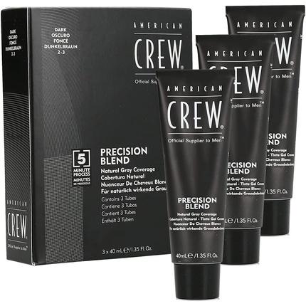 Actual product image American Crew Classic Precision Blend 2-3 Dark Grey 40ml - Pack of 3