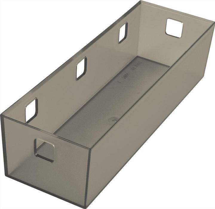 Ninka Banio Behälter 3-fach für Schubladeneinsatz, graphit transluzent 251x84mm