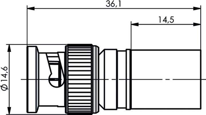 Produktbild Telegärtner Kabelstecker BNC Crimp 50Ohm (RG213/U)