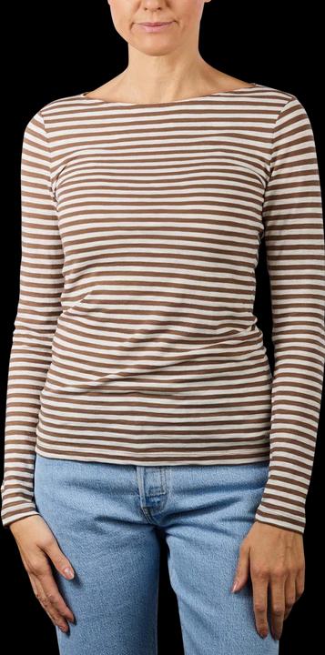 Marc O'Polo Long Sleeve T-Shirt Boat Neck Striped l69 (XL)