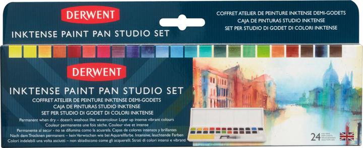 Actual product image Derwent Inktense Paint 24 Pan Palette (603054) (White)