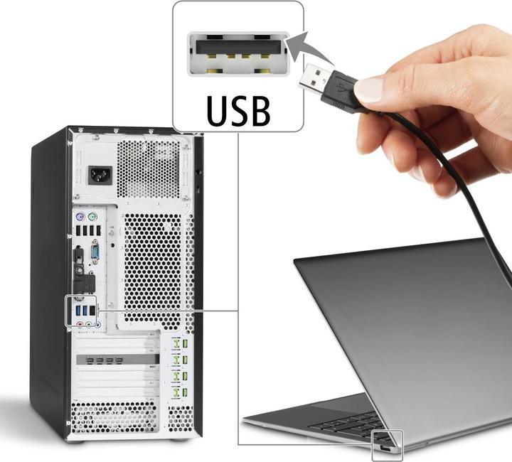 Produktbild Hama HS-USB300 (Kabelgebunden, USB-A)