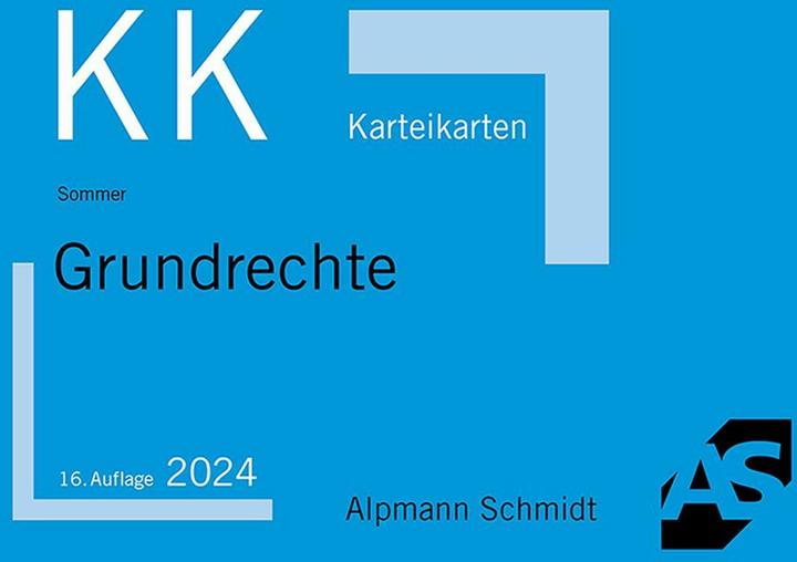 Produktbild Karteikarten Grundrechte (86 x)