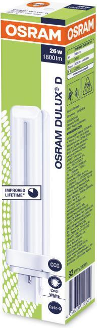 Image du produit Osram Dulux (G24d-3, 26 W, 1800 lm, 1 x, G)